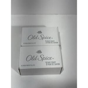 Old Spice bar soap Lot Of 2 5 Oz. Bar Vintage Men’s Grooming New Sealed